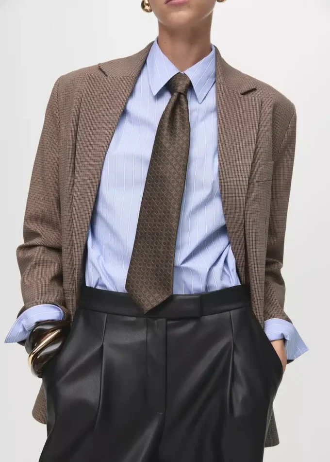 Kalhoty s širokými nohavicemi z umělé kůže Kalhoty s širokými nohavicemi z umělé kůže