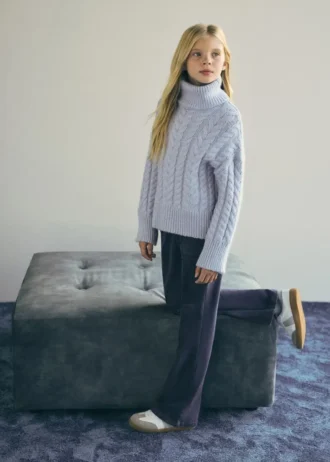 Kalhoty z umělého sametu