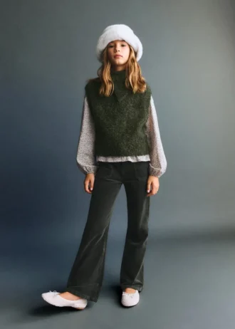 Kalhoty z umělého sametu