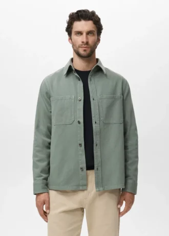 Kapsy v denimové košili