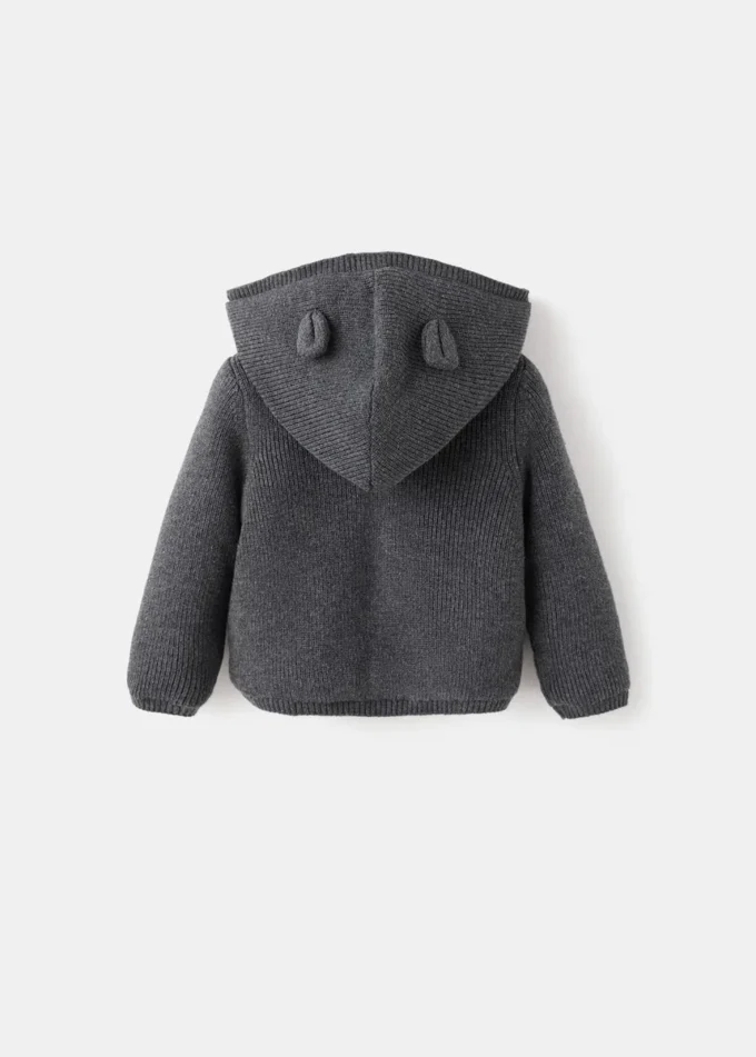 Kardigan s kapucí a ovčí kůží Kardigan s kapucí a ovčí kůží