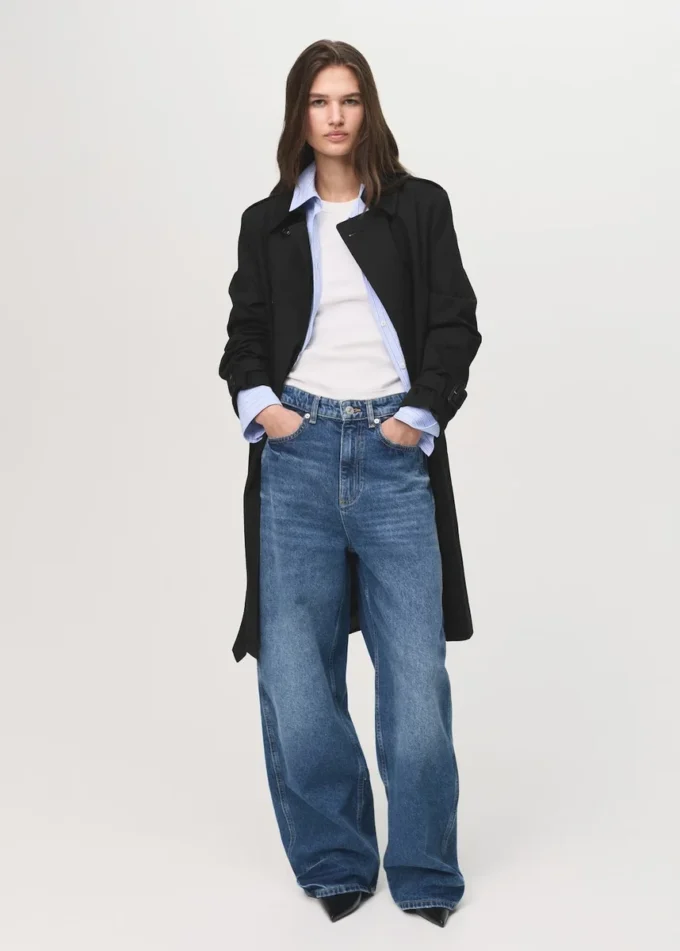 Klasický trenčkot s páskem