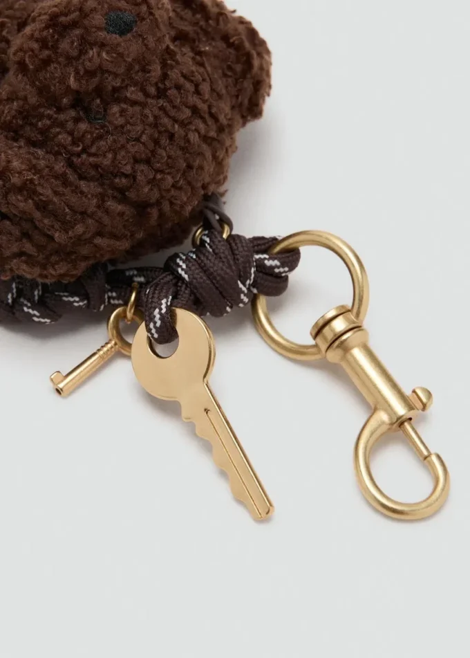 Klíčenka s medvídkem a několika přívěsky Klíčenka s medvídkem a několika přívěsky