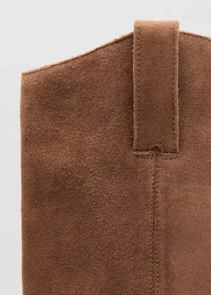 Kožené boty na podpatku Kožené boty na podpatku