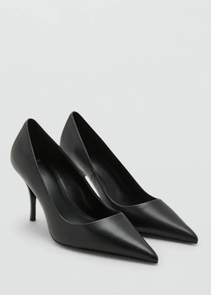 Kožené boty na podpatku Kožené boty na podpatku
