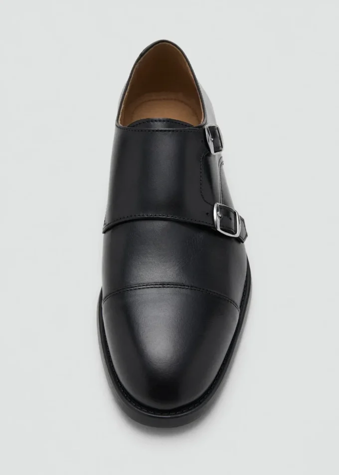 Kožené boty s dvojitou sponou Kožené boty s dvojitou sponou