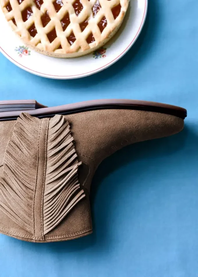 Kožené boty s třásněmi Kožené boty s třásněmi