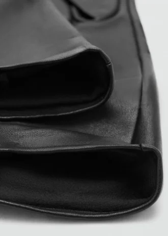 Kožené dlouhé rukavice