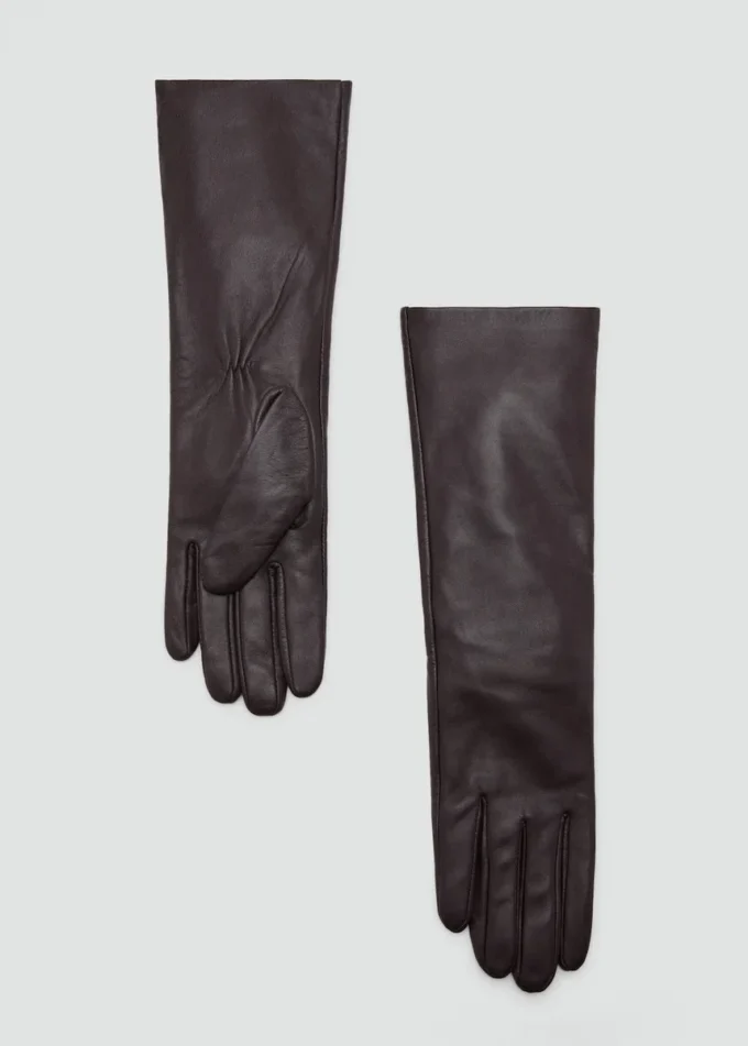 Kožené dlouhé rukavice Kožené dlouhé rukavice