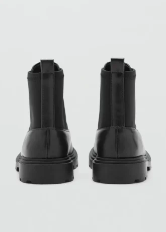 Kožené kotníkové boty na zip