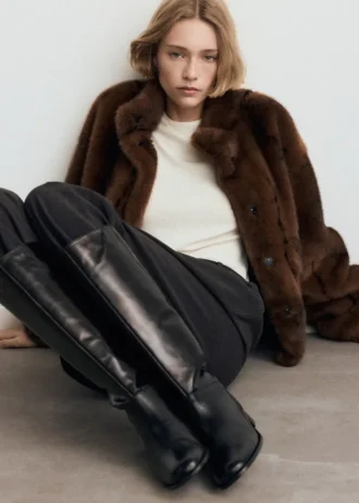 Kožené vysoké boty Kožené vysoké boty