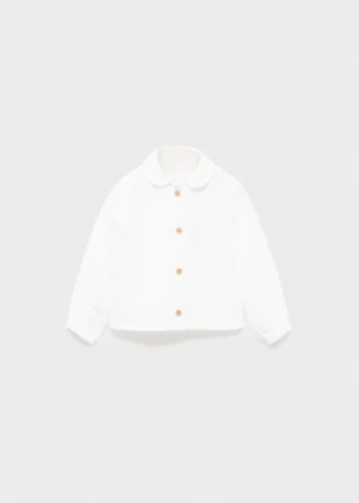 Košile s baby límečkem a nařaseným lemem Košile s baby límečkem a nařaseným lemem