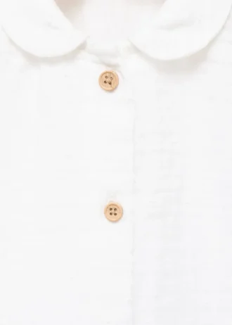 Košile s baby límečkem a nařaseným lemem Košile s baby límečkem a nařaseným lemem