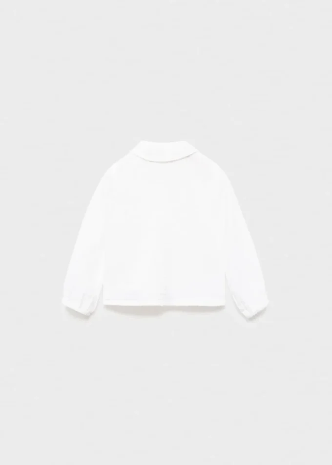 Košile s baby límečkem a nařaseným lemem Košile s baby límečkem a nařaseným lemem