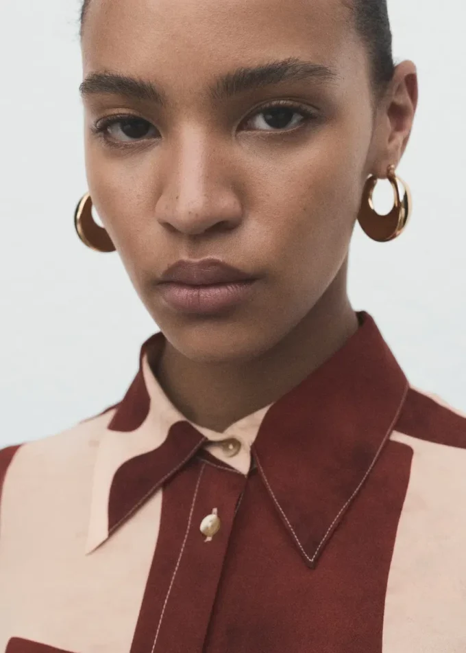 Košile s geometrickým potiskem Košile s geometrickým potiskem