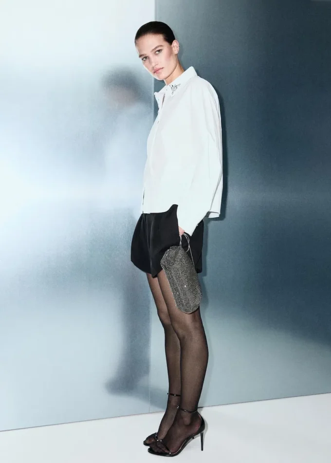 Košile s krystalovými detaily Košile s krystalovými detaily