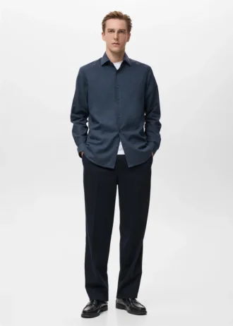 Košile z 100% bavlněné flanelové látky, regular fit