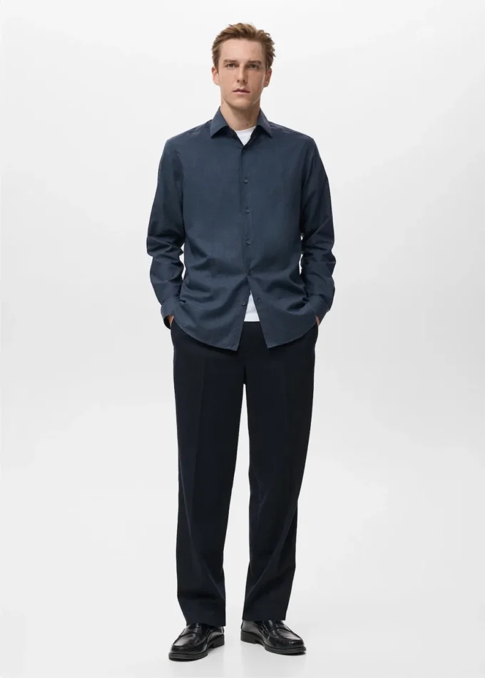 Košile z 100% bavlněné flanelové látky, regular fit Košile z 100% bavlněné flanelové látky, regular fit