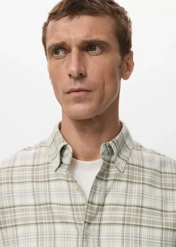 Košile z flanelu s pravidelným střihem Košile z flanelu s pravidelným střihem