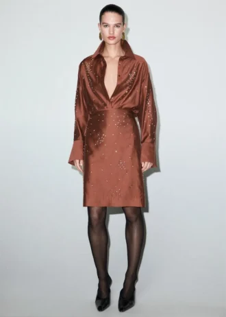 Košile z lyocellu s kamínky