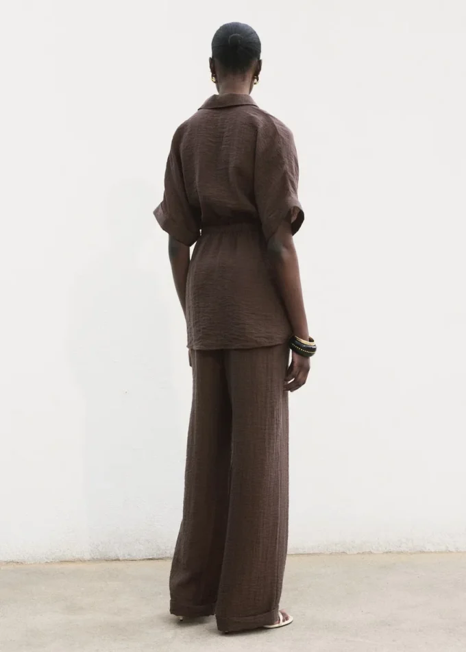 Košile z lyocellu s nastavitelným pasem Košile z lyocellu s nastavitelným pasem