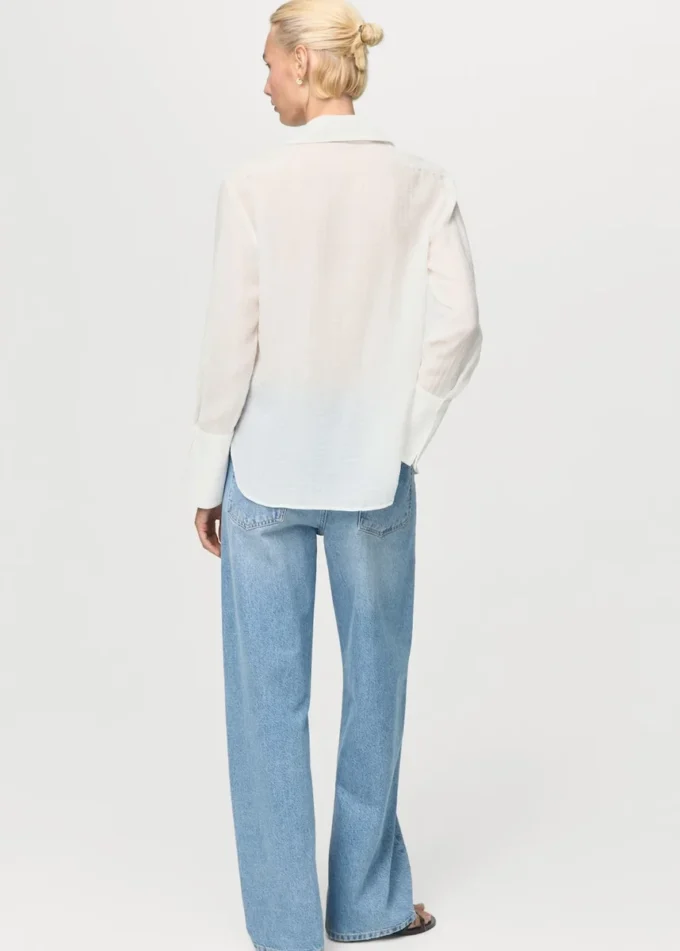 Košile z lyocellu s nášivkami Košile z lyocellu s nášivkami