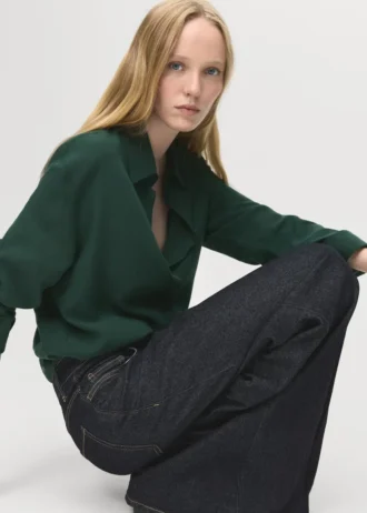 Košile z lyocellu se skrytými knoflíky