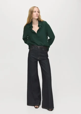 Košile z lyocellu se skrytými knoflíky