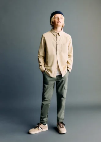 Košile z manšestru s pravidelným střihem