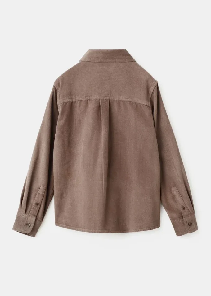 Košile z manšestru s pravidelným střihem Košile z manšestru s pravidelným střihem