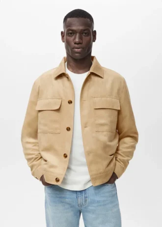 Košile z umělé semišové kůže