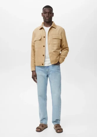 Košile z umělé semišové kůže