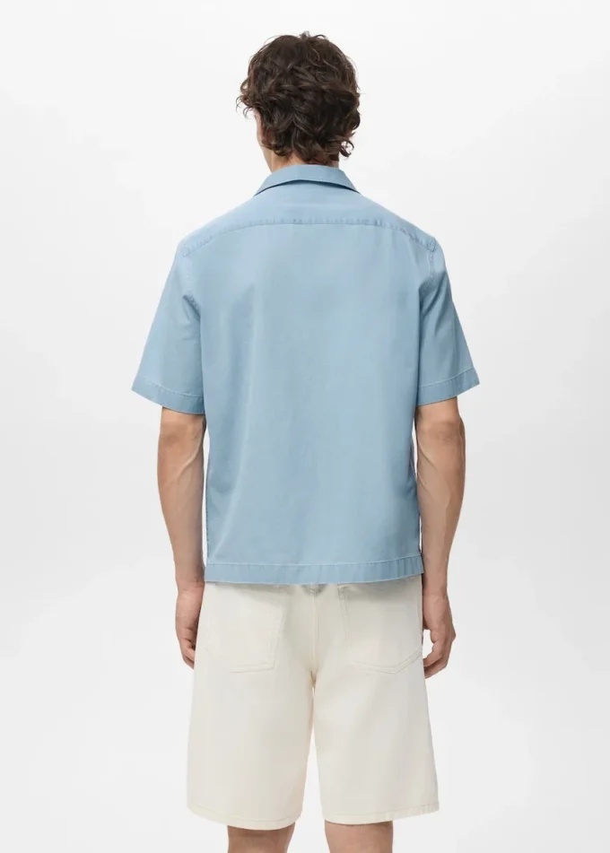 Košile ze 100% bavlněného denimu Košile ze 100% bavlněného denimu