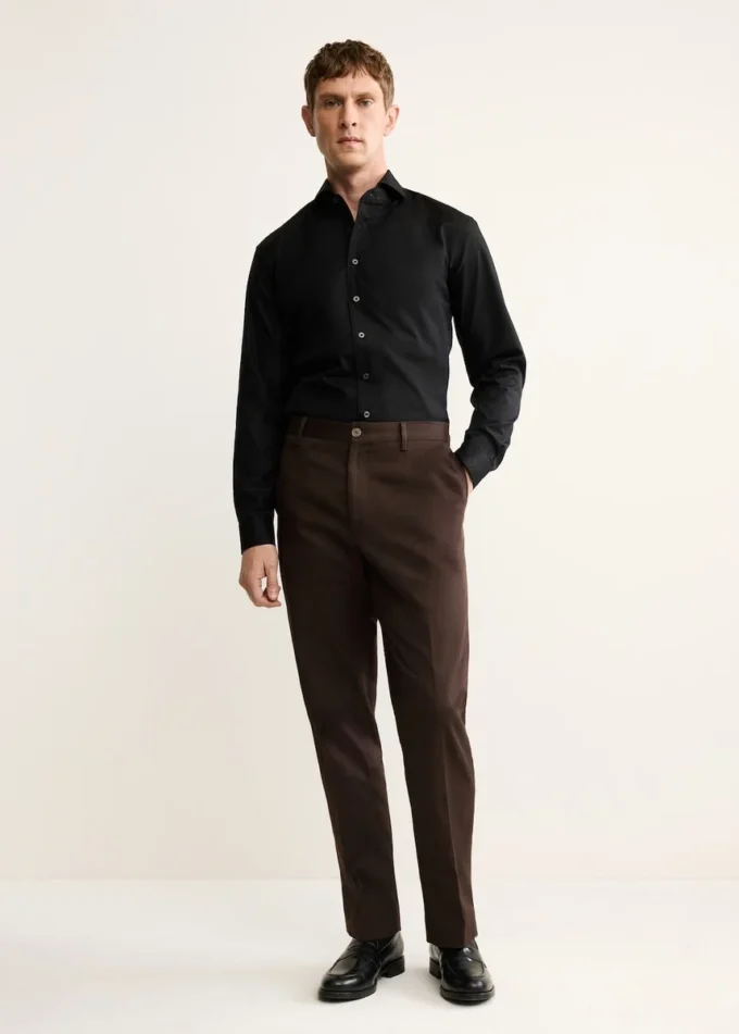 Košile ze 100% bavlny s pravidelným střihem Košile ze 100% bavlny s pravidelným střihem