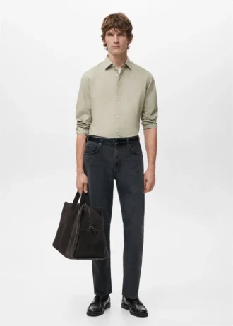 Košile ze 100% bavlny s pravidelným střihem Košile ze 100% bavlny s pravidelným střihem