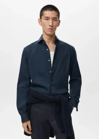 Košile ze 100% bavlny se slim fit střihem Košile ze 100% bavlny se slim fit střihem