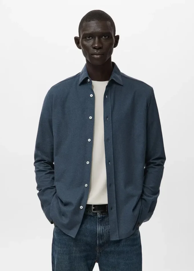 Košile ze 100% bavlny se slim fit střihem Košile ze 100% bavlny se slim fit střihem