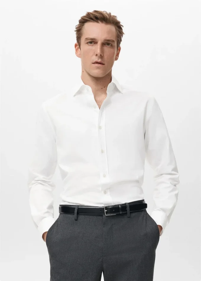 Košile ze 100% bavlny se slim fit střihem Košile ze 100% bavlny se slim fit střihem