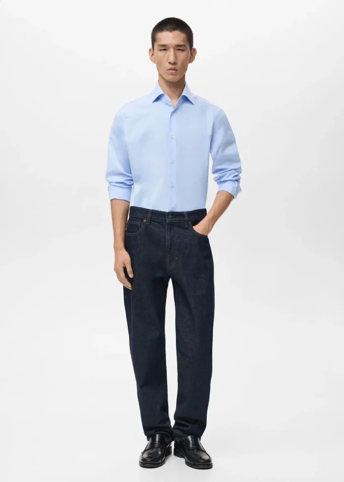 Košile ze 100% bavlny se slim fit střihem Košile ze 100% bavlny se slim fit střihem