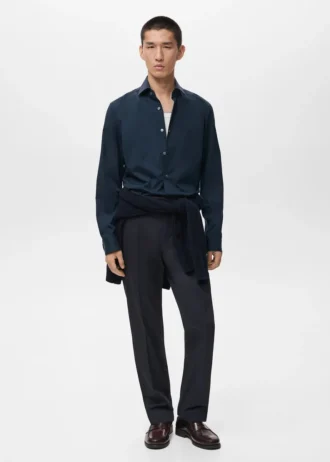 Košile ze 100% bavlny se slim fit střihem Košile ze 100% bavlny se slim fit střihem