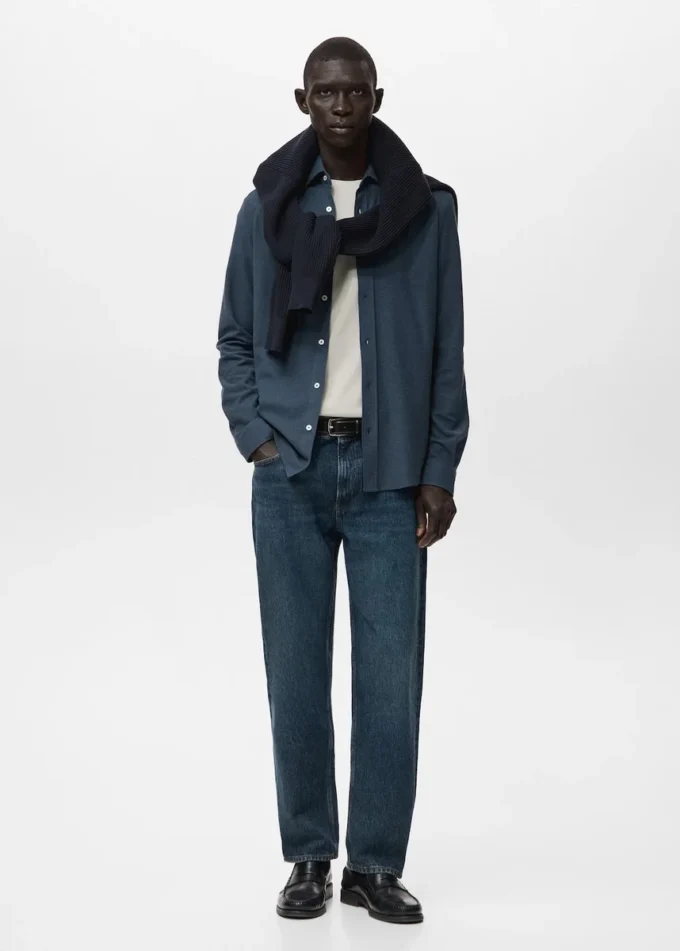 Košile ze 100% bavlny se slim fit střihem Košile ze 100% bavlny se slim fit střihem