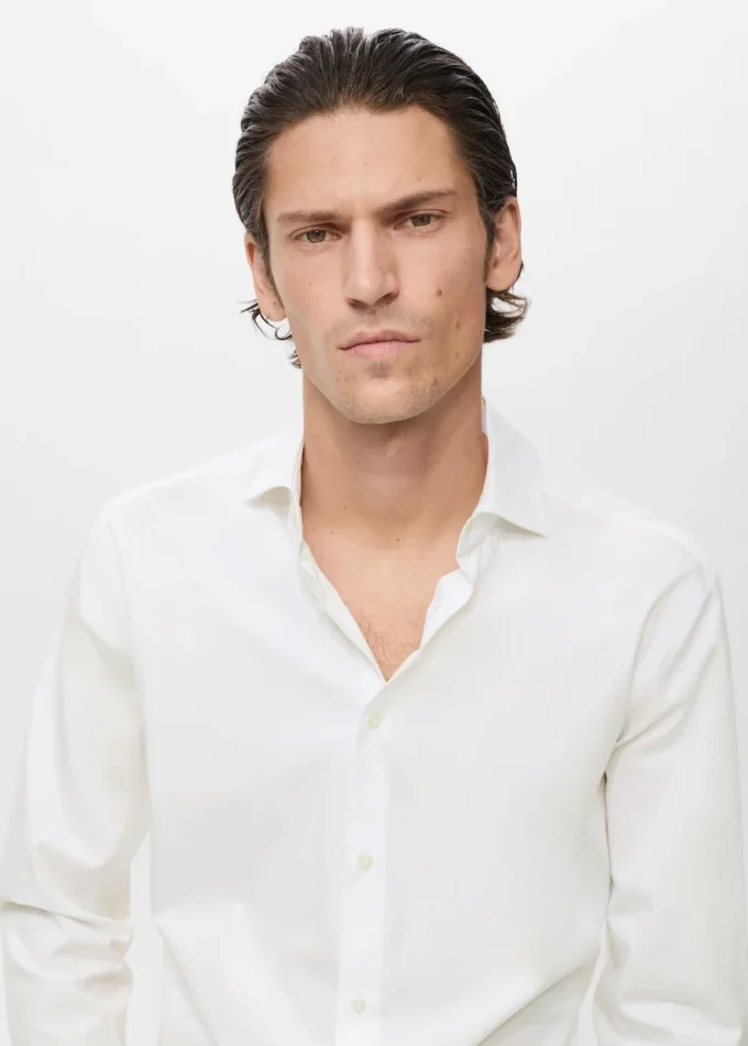 Košile ze 100% bavlny se slim fit střihem Košile ze 100% bavlny se slim fit střihem