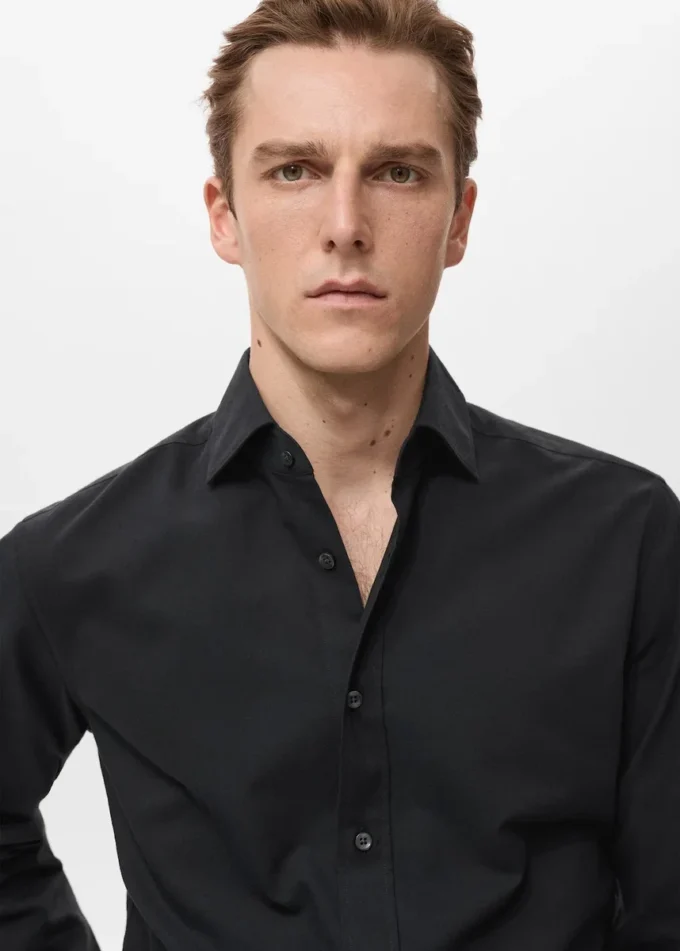 Košile ze 100% bavlny se slim fit střihem Košile ze 100% bavlny se slim fit střihem