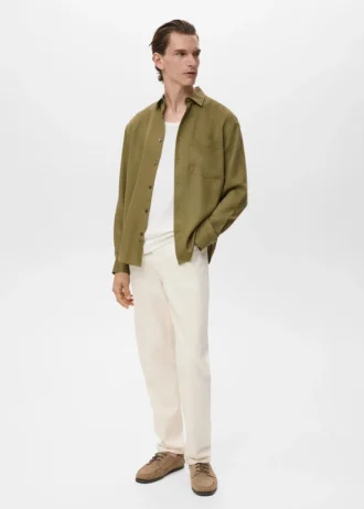 Košile ze 100% lyocellu s kapsou