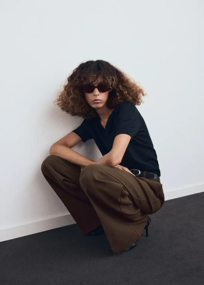 Kombinované kalhoty s páskem Kombinované kalhoty s páskem