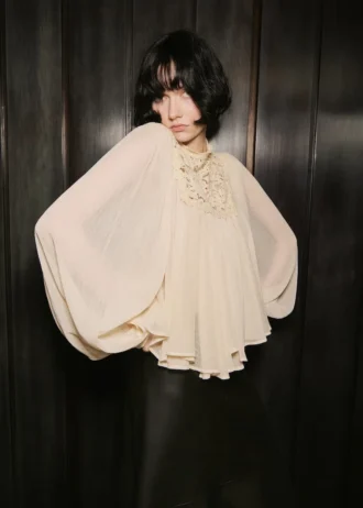 Kombinovaná krajková halenka