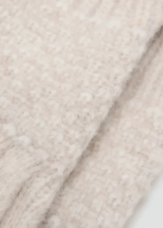 Kombinované pletené rukavice