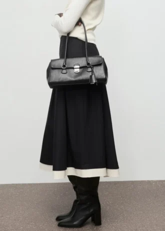 Kombinovaná plisovaná sukně