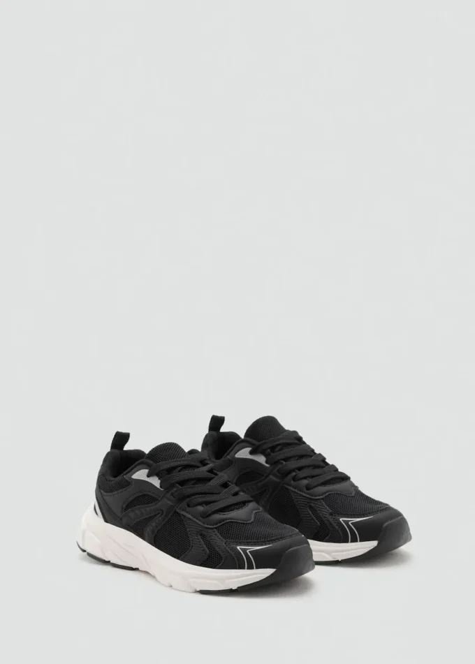 Kombinované tenisky se šněrováním Kombinované tenisky se šněrováním