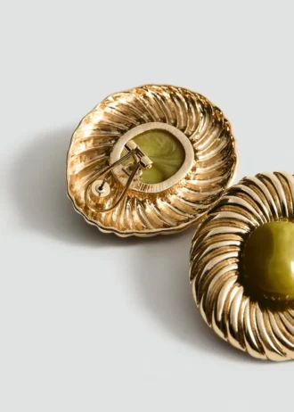 Kombinované texturované pryskyřičné náušnice